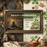 Shilajit resin vs Ashwagandha powder — two Ayurvedic adaptogens compared